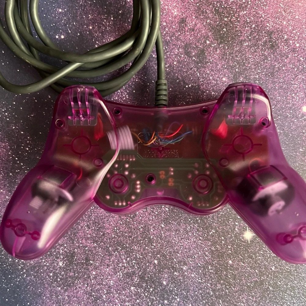 Vintage PlayStation Nyko Viper 2 Platinum Series Purple Controller PS-80075